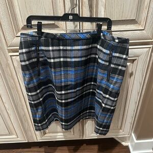 Talbots Women Polyester/Wool lined mini Skirt